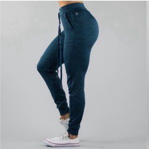 Buff Bunny Jasmine Jogger Pants Heather Teal Mermaid Size XS